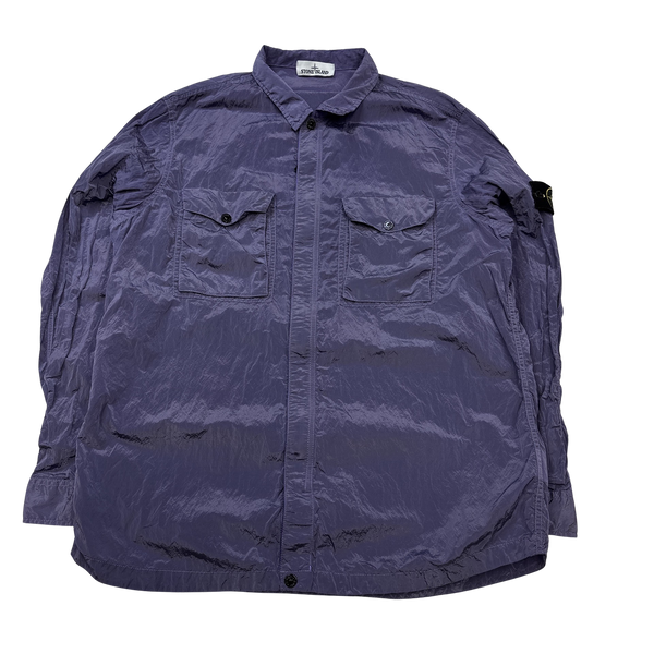 Stone Island 2015 Purple Nylon Metal Overshirt - 3XL