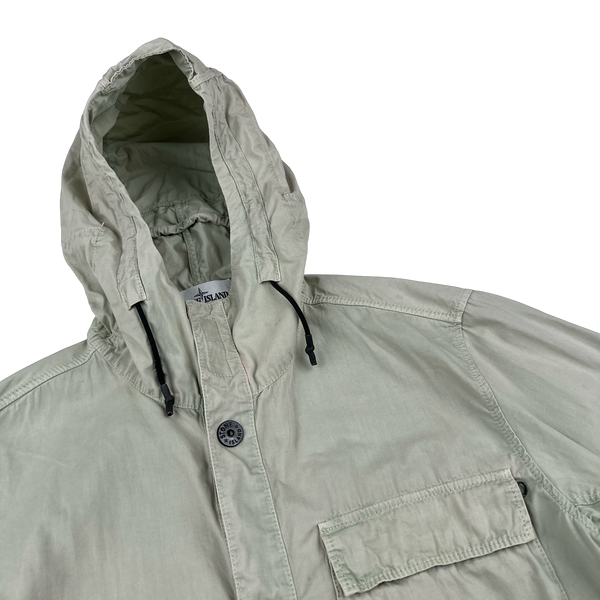 Stone Island 2018 Grey Hooded Overshirt - Large
