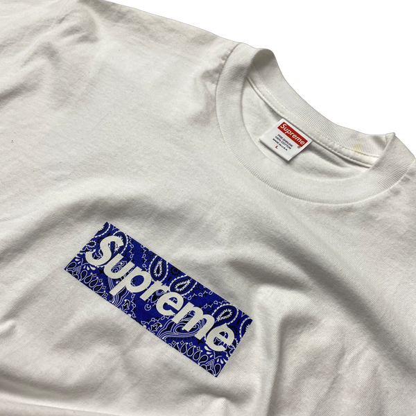 Supreme Bandana Box Logo T Shirt - Large – Mat's Island