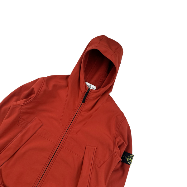 Stone Island 2013 Orange Soft Shell R Jacket - Large