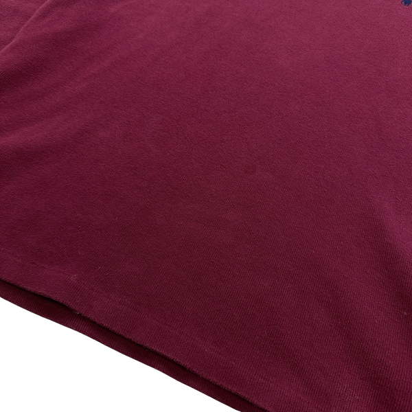 Ralph Lauren Red Quarter Zip Knit Pullover- Small