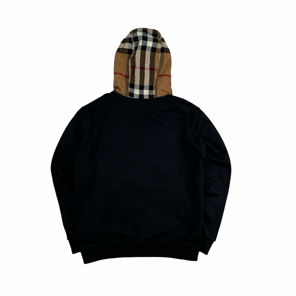 Burberry Nova Check Hood Pull Over Hoodie - Medium