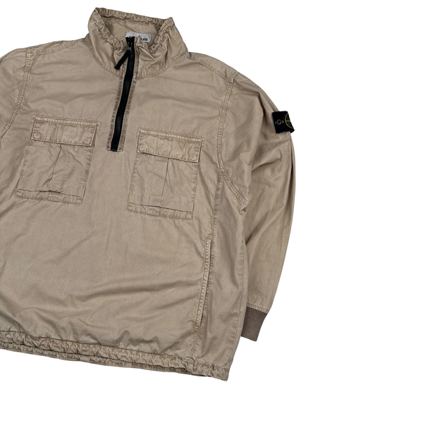 Stone Island 2020 Tan Smock Pullover Overshirt - Large