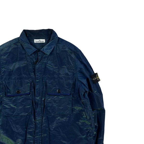 Stone Island 2017 Blue Green Weft Overshirt - XXL