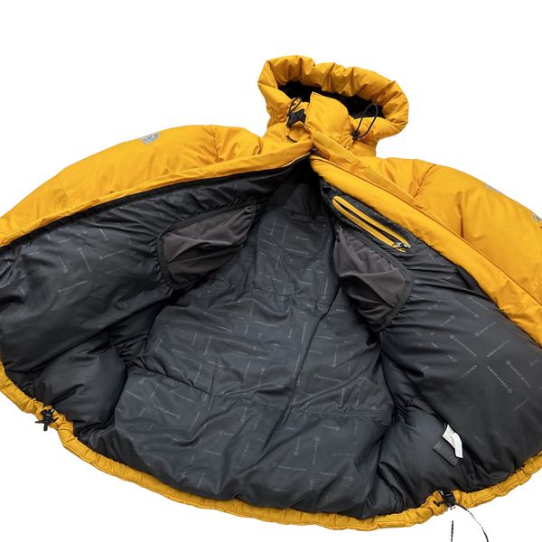 North Face Yellow Summit Series Down Filled Puffer Jacket - Small