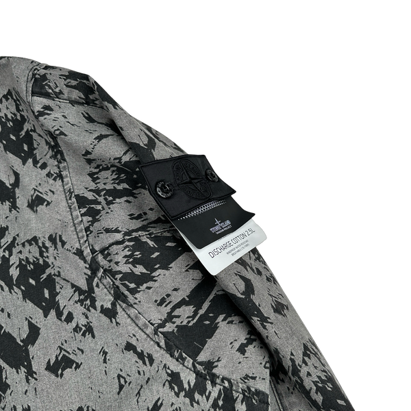 Stone Island 2018 Shadow Project Discharge Cotton 2.5L Raso Smock - Large