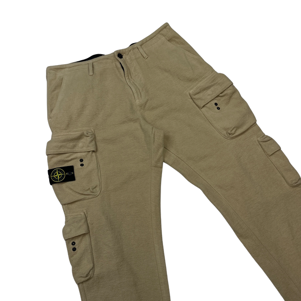 Stone Island 2019 Multiple Pocket Comfort Fit Fleece Cargo Trousers - 36"
