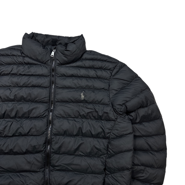 Ralph Lauren Black Down Puffer Jacket - Large