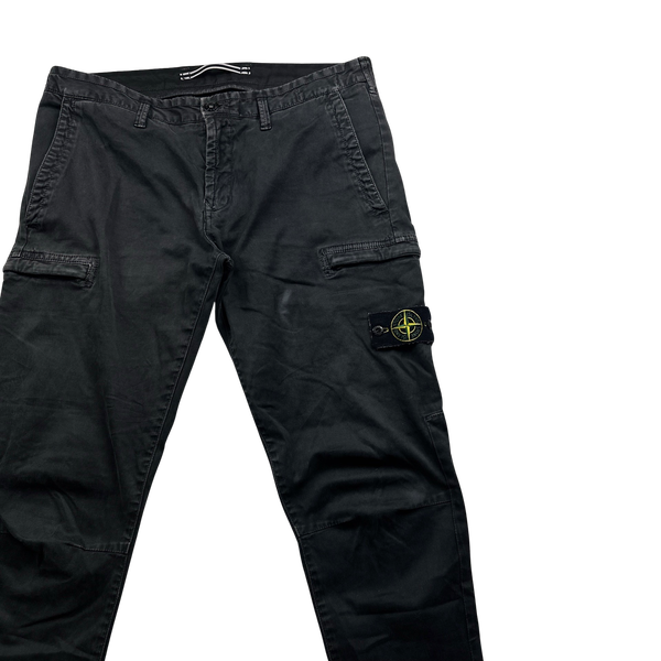 Stone Island Grey Skinny Fit Cargo Trousers - 34"