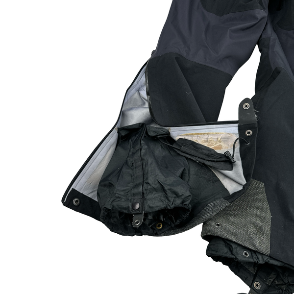 Arcteryx Black Goretex Full Leg Zip Ski Overalls - Medium