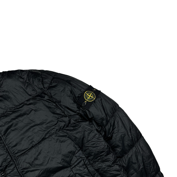 Stone Island 2013 Black Garment Dyed Puffer Jacket - 3XL