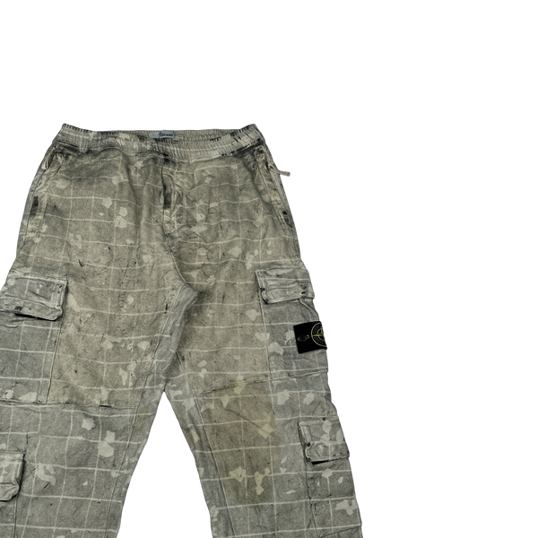 Stone Island Dust Ghillie Laser Camo Cargo Trousers - 30"
