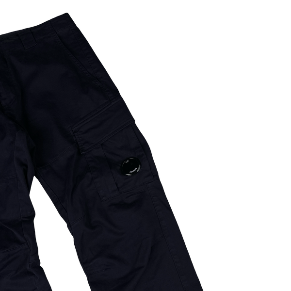 CP Company Navy Loose Fit Lens Viewer Cargos - Medium
