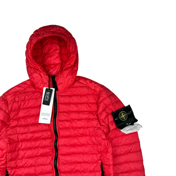 Stone Island 2022 Red Loom Woven R Nylon Down TC Puffer - Small, Large, XL