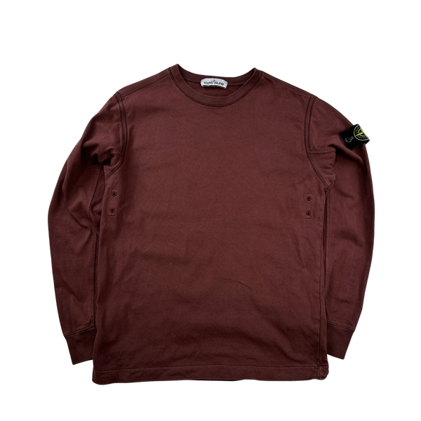 Stone Island 2019 Dark Red Lightweight Sweatshirt - Small