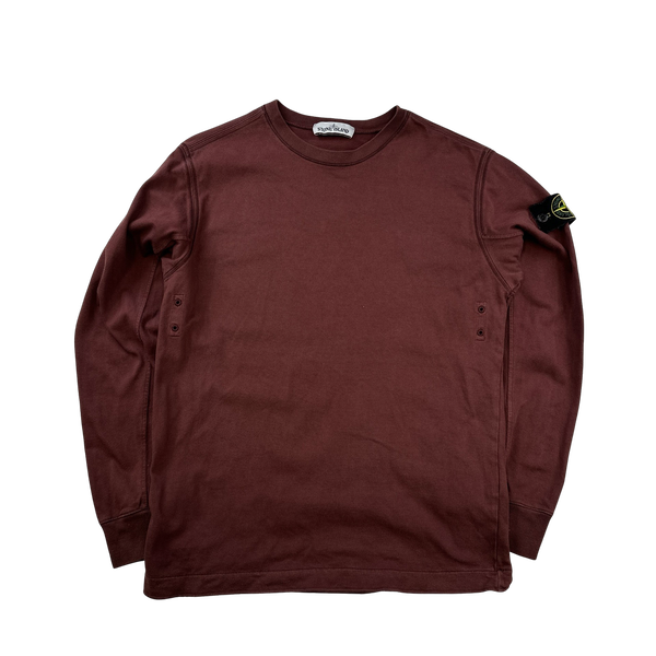 Stone Island 2019 Dark Red Lightweight Sweatshirt - Small