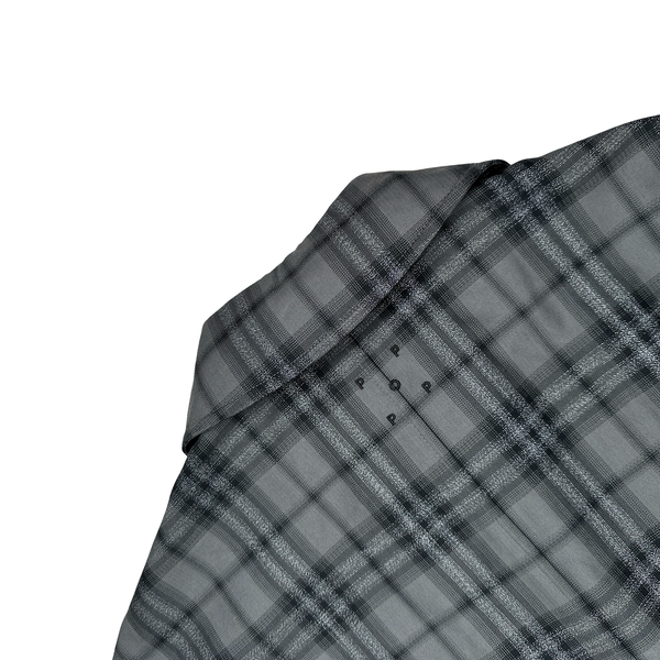 Burberry x Pop Trading Grey Check Reflective Two Piece Cargo Jacket Set - Large
