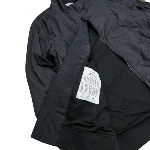 Stone Island 2023 Black Garment Dyed Crinkle Reps Jacket - XXL