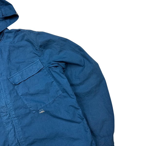 CP Company Blue Nylon / Cotton Blend Goggle Jacket - XXL
