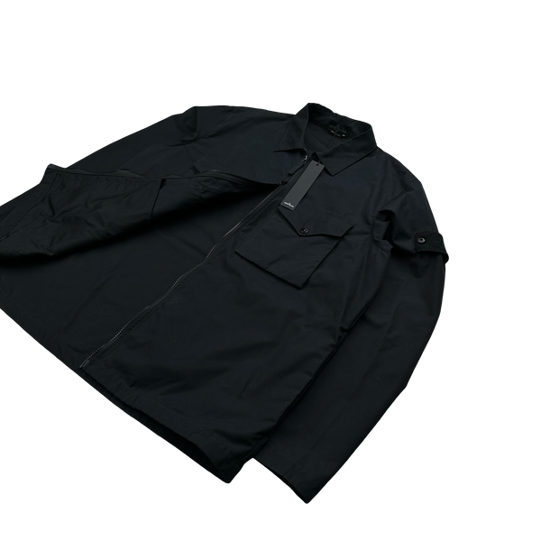 Stone Island 2022 Black Ventile Cotton Ghost Overshirt - 3XL