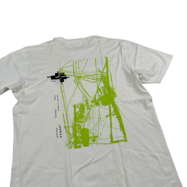 CP Company Metropolis White Graphic T Shirt - XL