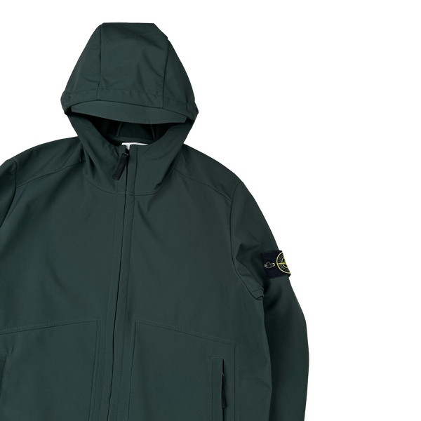 Stone Island 2016 Green Fleece Lined Soft Shell Jacket - XL