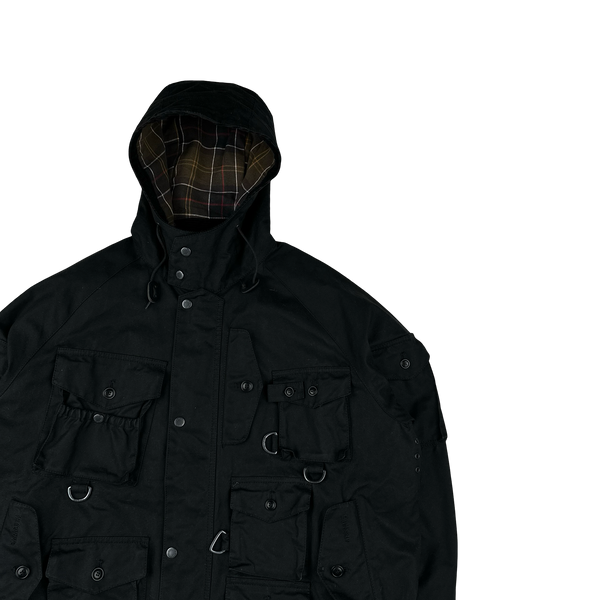 Barbour X Baracuta Multi Pocket Shotgun Pocket Cotton Wax Jacket - Large