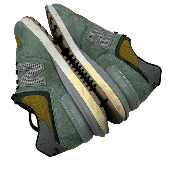 Stone Island x New Balance 574 Green Legacy Trainers - UK 10