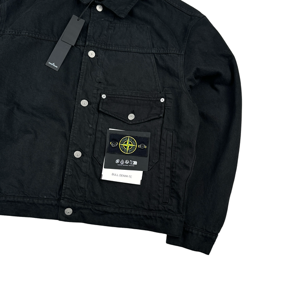 Stone Island x Supreme 2023 Black Bull Denim TC Jacket - Medium