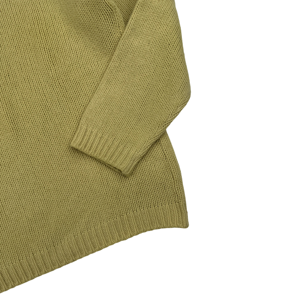 Stone Island Vintage Lemon Knit Crewneck Pullover - Small