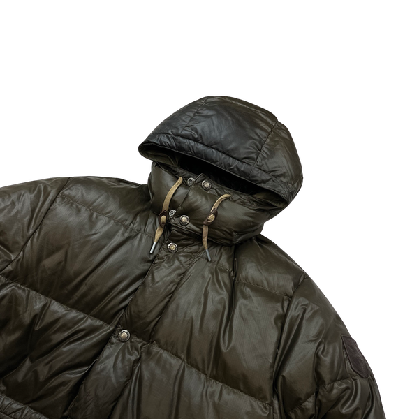 Ralph Lauren Brown Down Filled Hooded Puffer Jacket - Small