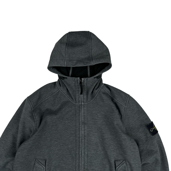 Stone Island 2014 Dark Grey Hooded Soft Shell - Large