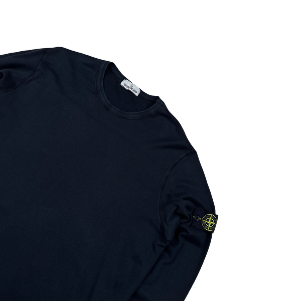 Stone Island 2017 Navy Cotton Pullover Crewneck Jumper - XXL