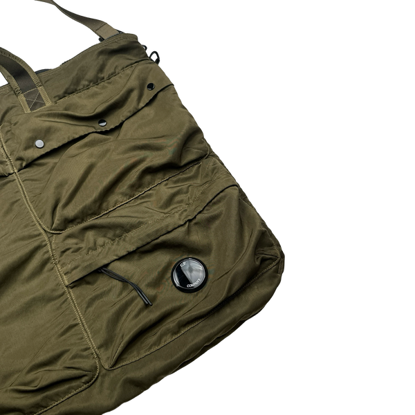 CP Company Khaki Nylon Satchel Tote Bag