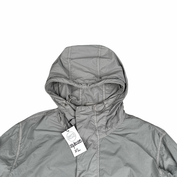 Stone Island 2025 Nylon Smerigliato Grey Ghost Piece Jacket - XL