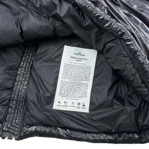 Stone Island 2017 Black Pertex Quantum Y Down Puffer Jacket - XXL