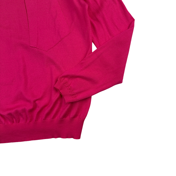 Stone Island 2018 Pink Shadow Project Knitted Crewneck - Large