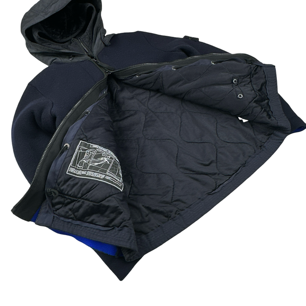 Stone Island 2011 Navy President Knit Heavyweight Jacket - Large