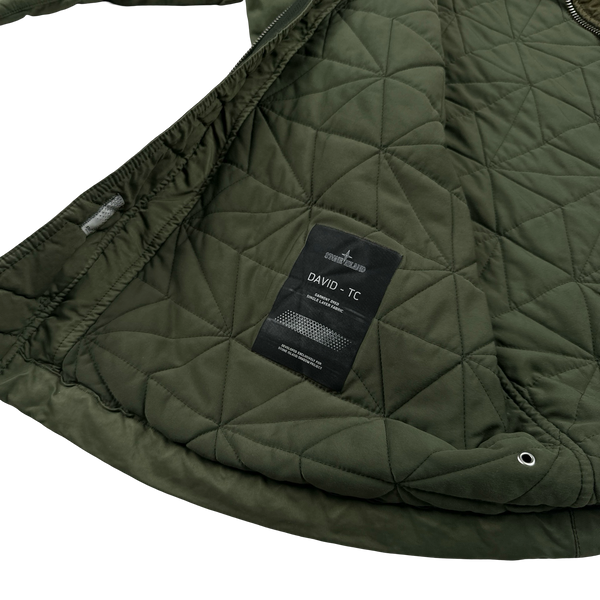 Stone Island 2017 David TC Shadow Project Khaki Graphic Print Jacket - Large