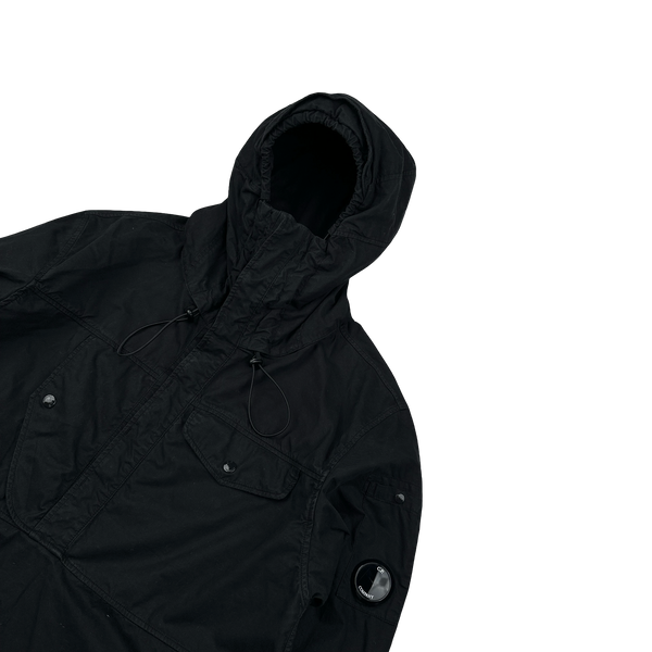 CP Company Black Pullover Cotton Smock Jacket - Small