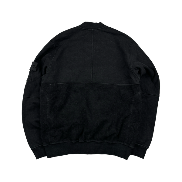 Stone Island 2019 Black Shadow Project Fleece Bomber - Large