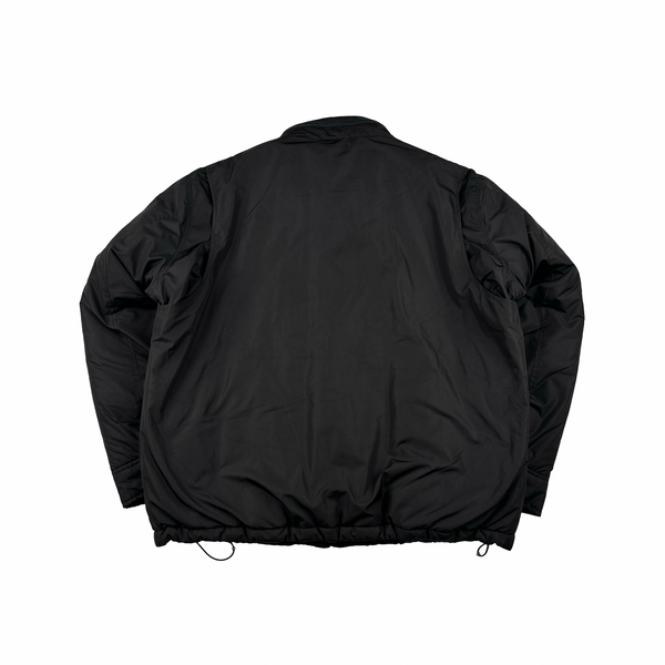 Ralph Lauren Black Cotton Lined Padded High Neck Jacket - XL