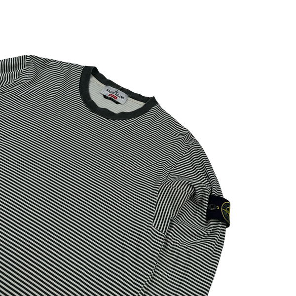 Stone Island x Supreme 2015 Striped Longsleeve T-Shirt - Medium