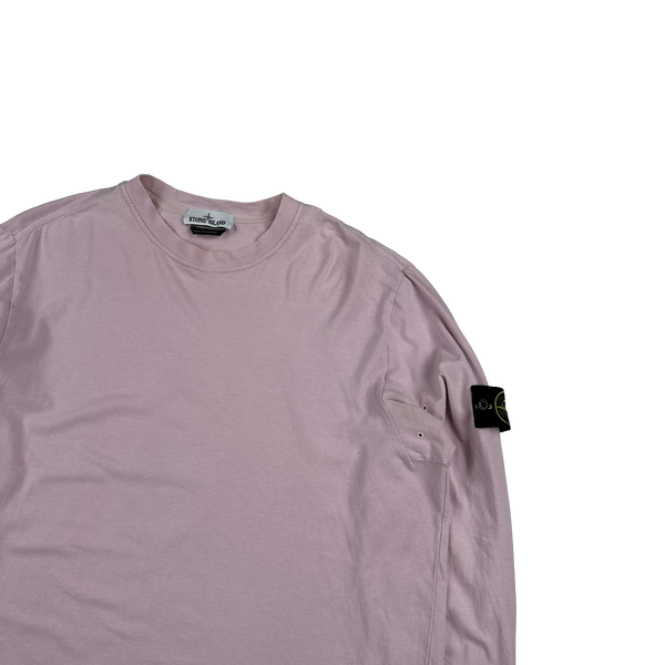 Stone Island 2017 Pink Longsleeve Cotton Top - XXL