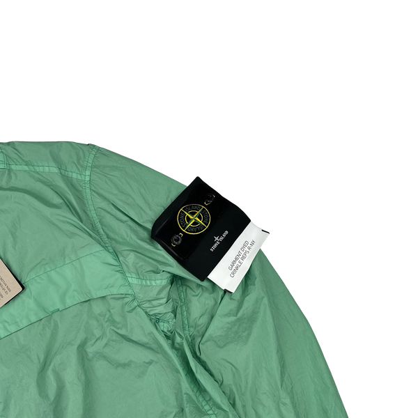 Stone Island 2024 Green Crinkle Reps R-NY Jacket - Medium