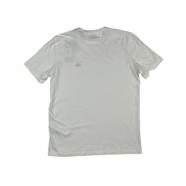 CP Company White Spellout T Shirt - Small