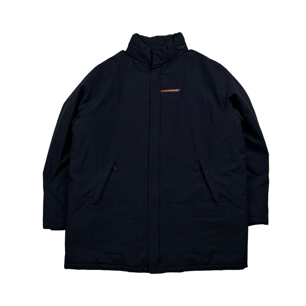 Prada Navy Nylon Red Label Long Jacket - XL