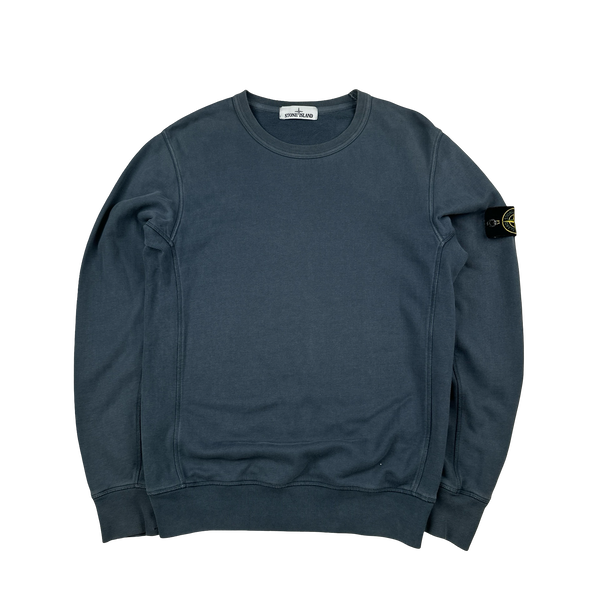 Stone Island 2016 Blue Cotton Crewneck Sweatshirt - Medium