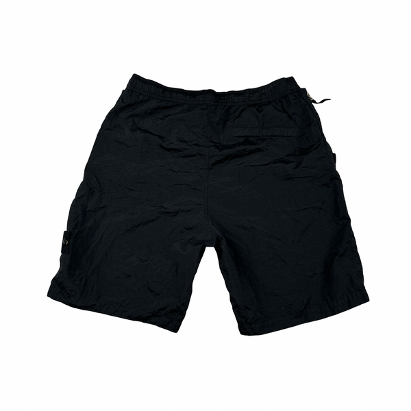 Stone Island 2023 Black Nylon Metal Econyl Shorts - Large
