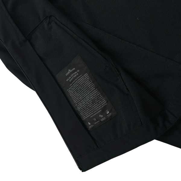 Stone Island Black Nylon Cotton 3L Ghost Piece Jacket - Small